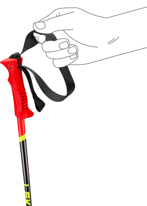 Poles LEKI Racing Kids Red - 2025/26