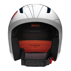 Helm Briko Vulcano 2.0 France Shiny White Tangaroa Blue - 2024/25