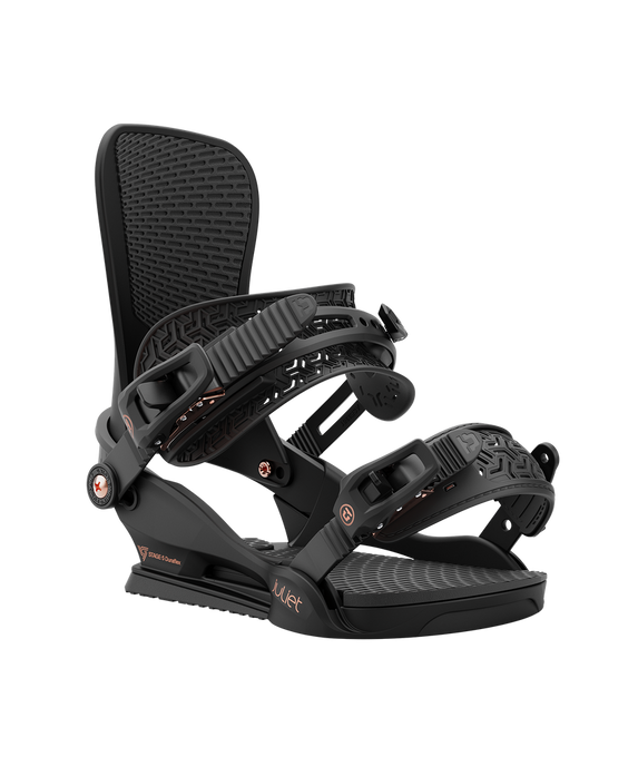 Snowboard Bindings Union Juliet Black - 2024/25