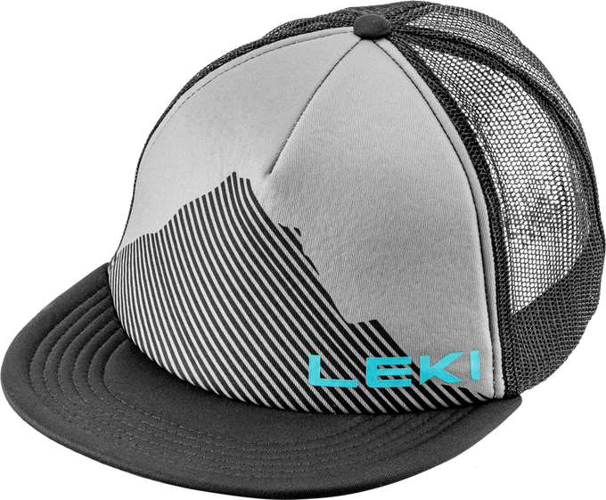 Cap LEKI Logo Cap Black Sharkskin/Peacock Blue - 2023